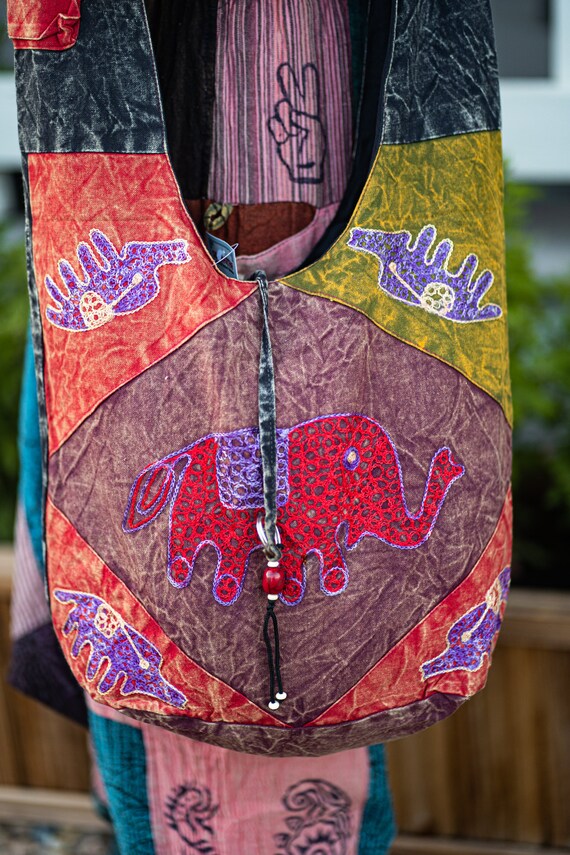 バッグ ORIMI ELEPHANT MOTIF BAG ORIMI ELEPHANT MOTIF BAG Handmade & Handcraft Cotton Medium