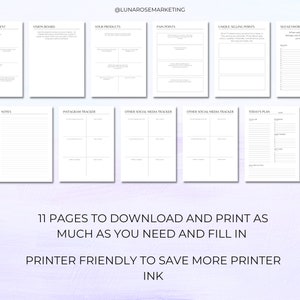 Etsy Shop Printable Planner A4 PDF File | SEO Planner | Business ...