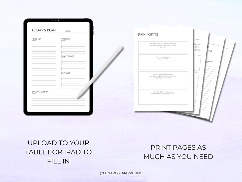 Etsy Shop Printable Planner A4 PDF File | SEO Planner | Business ...