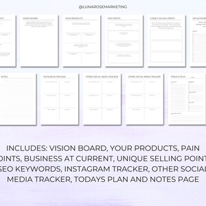 Etsy Shop Printable Planner A4 PDF File | SEO Planner | Business ...