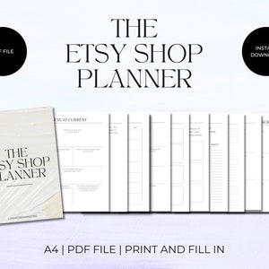 Etsy Shop Printable Planner A4 PDF File | SEO Planner | Business ...