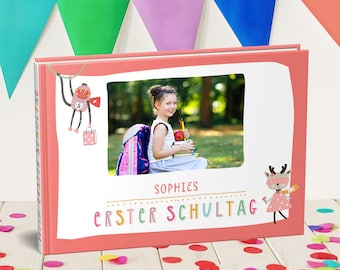 Personalized album with photo for school enrollment - gift for the school bag