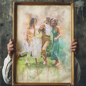 Best Friend Birthday Gift | Best Friend Print | Best Friends Portrait | Best Friend Gift Personalized | Friendship Print | Friendship Gift