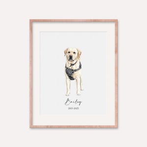 Ritratto personalizzato di animali domestici ad acquerello da foto, dipinto di cane personalizzato, disegno, schizzo, illustrazione