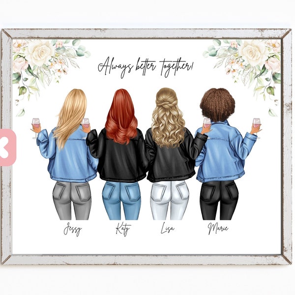 4 Best Friends - Etsy