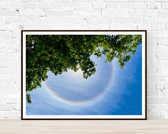 Rainbow Photography | Blue Sky Photo | Original Creative Photo | Wall Art | Fine Art | Home Decor | Office Decor