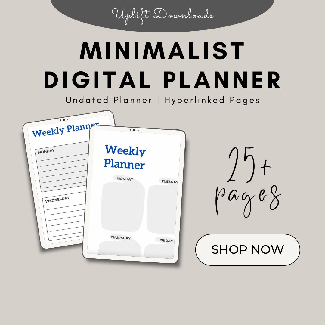 Minimalist Planner Mega Bundle Digital Download | Printable Inserts ...
