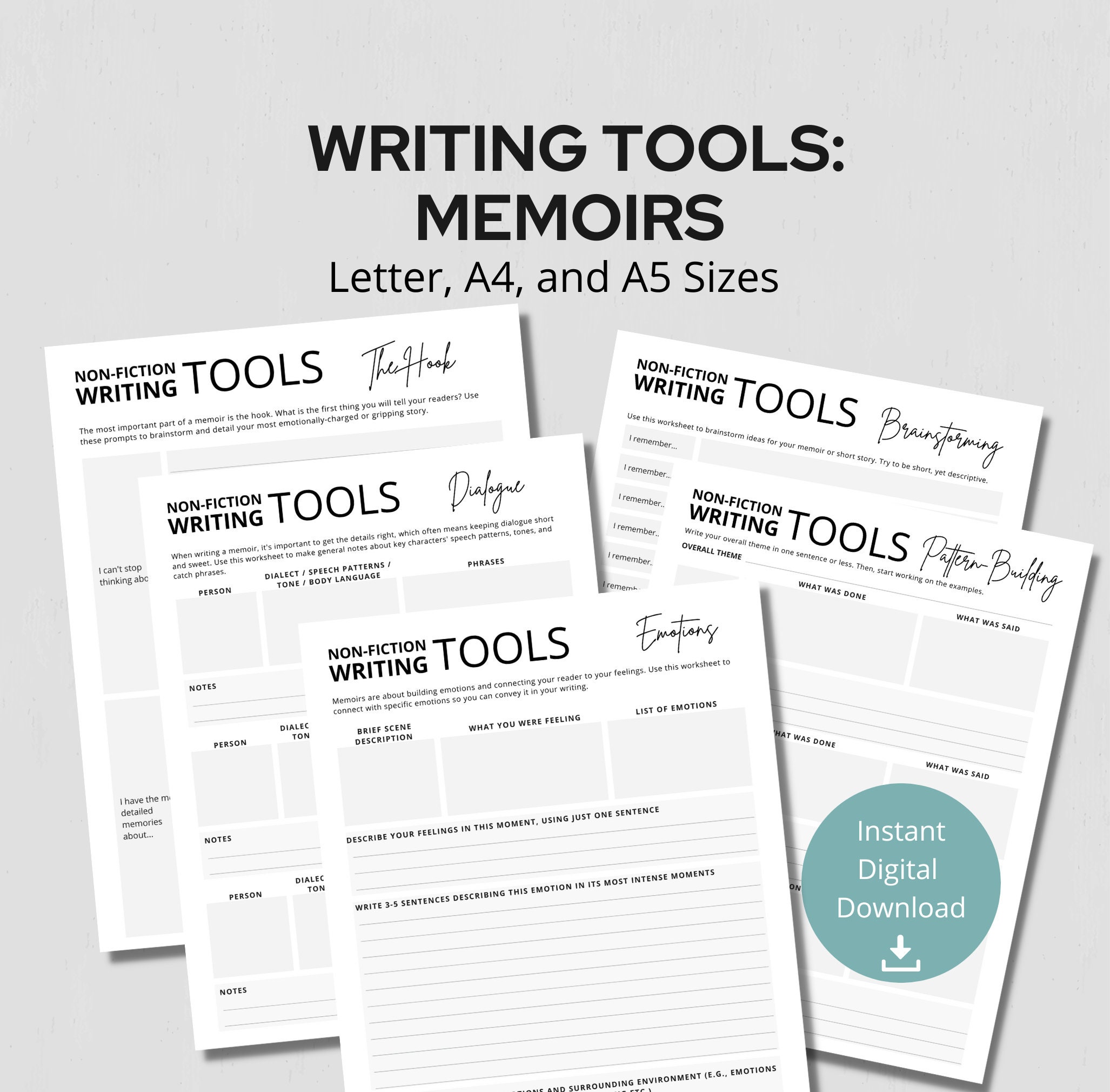 Memoir Writing Tools Worksheets Plan And Write Your Memoirs Etsy memoir-writing-tools-worksheets-plan-and-write-your-memoirs-etsy