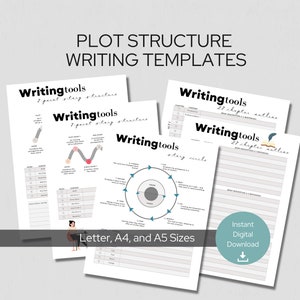 Plot Development Writing Tools - Writing Plot Planner, Novel Writing - Organize and Plan Complex Plots - Instant Download