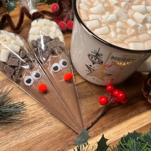Hot chocolate, Weihnachtsgeschenke, Adventskalender, Geschenk, Nikolaus, hot chocolate cone, Christmas gift, stocking filler, Reindeer