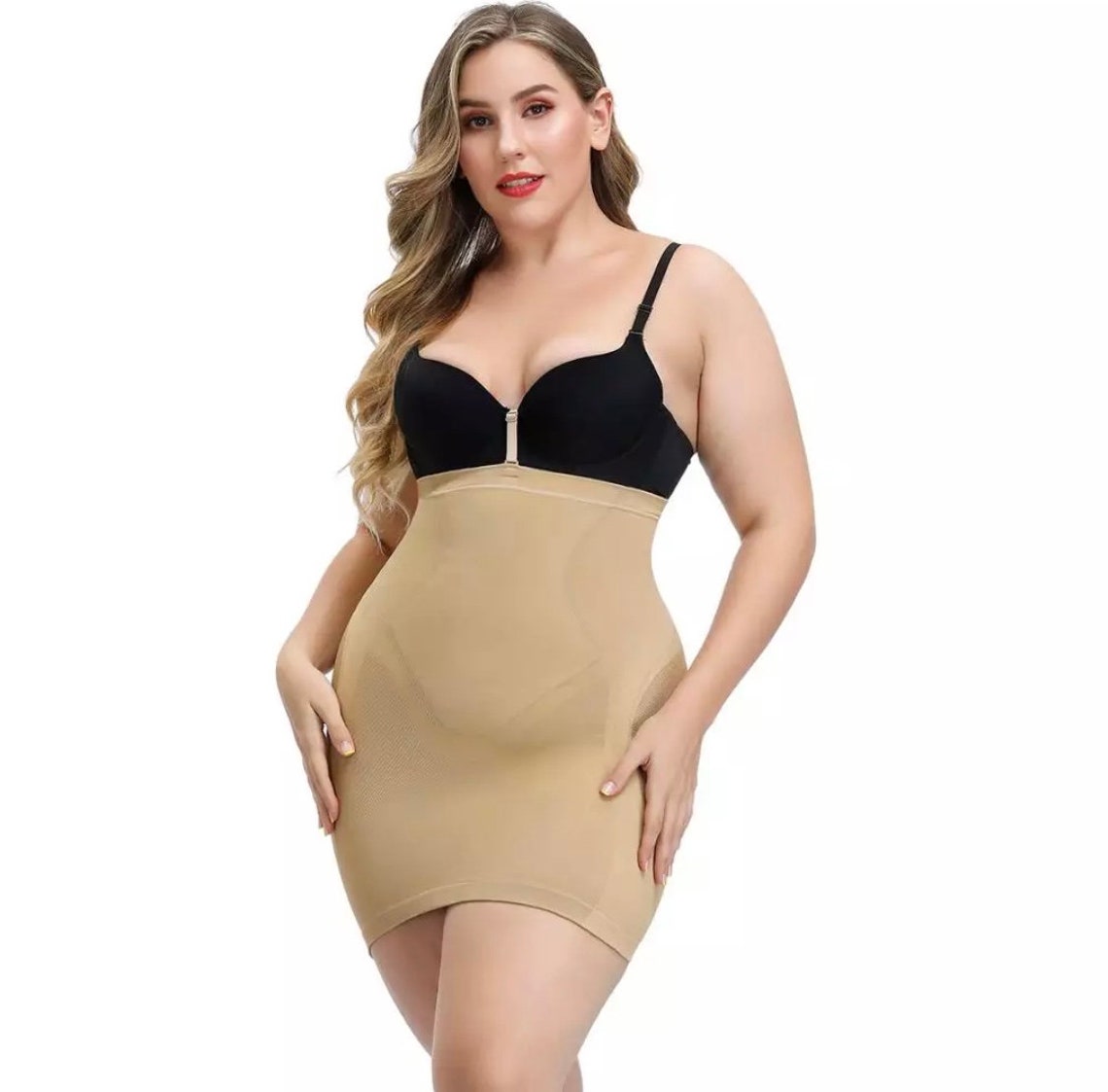 one piece strapless body shaper