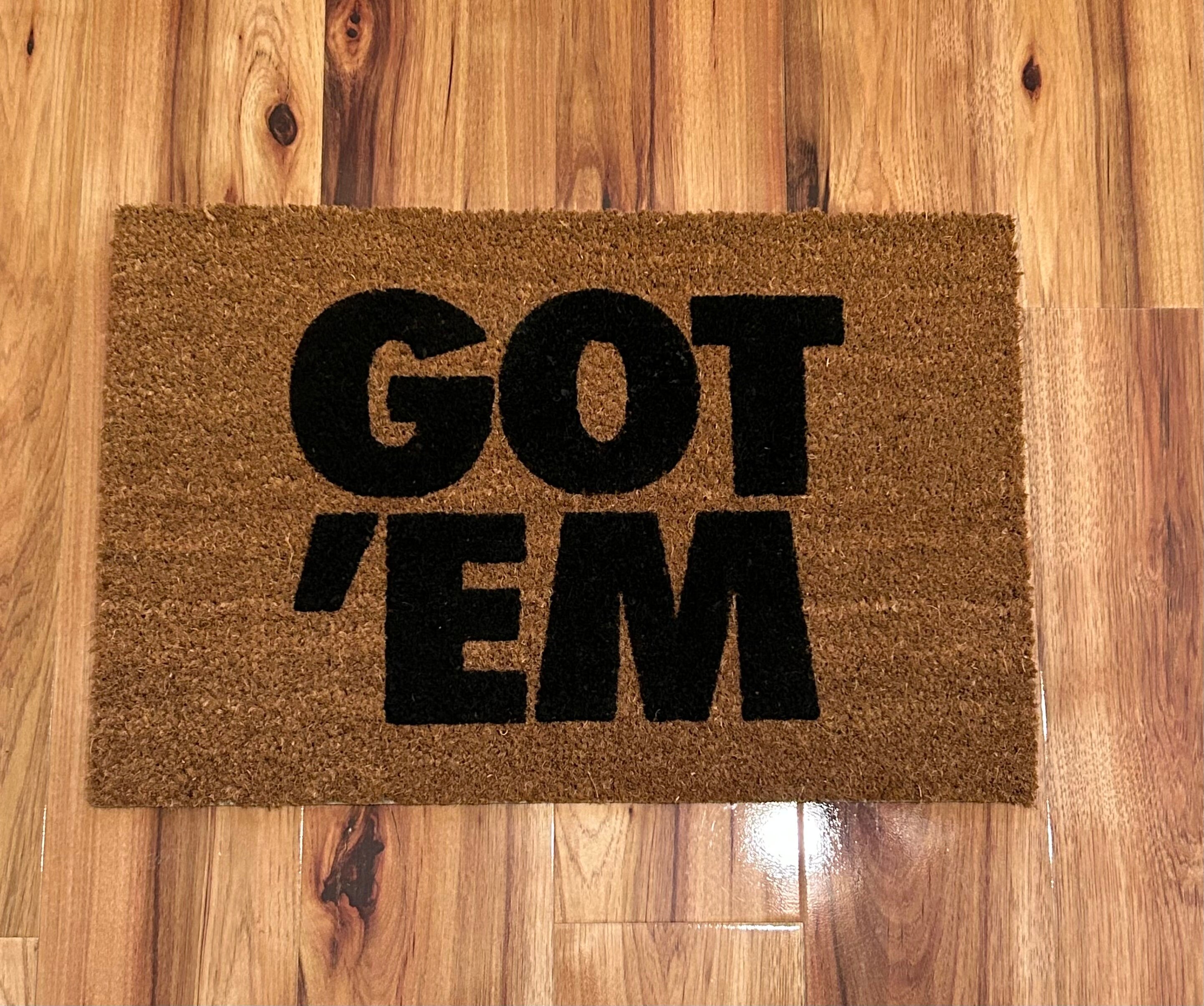 Got ‘Em Doormat, Cute Doormat, Welcome Mat, Custom Doormat, Housewarming Gift, Funny Doormat, Handmade, Gift For Friends, Sneaker Head