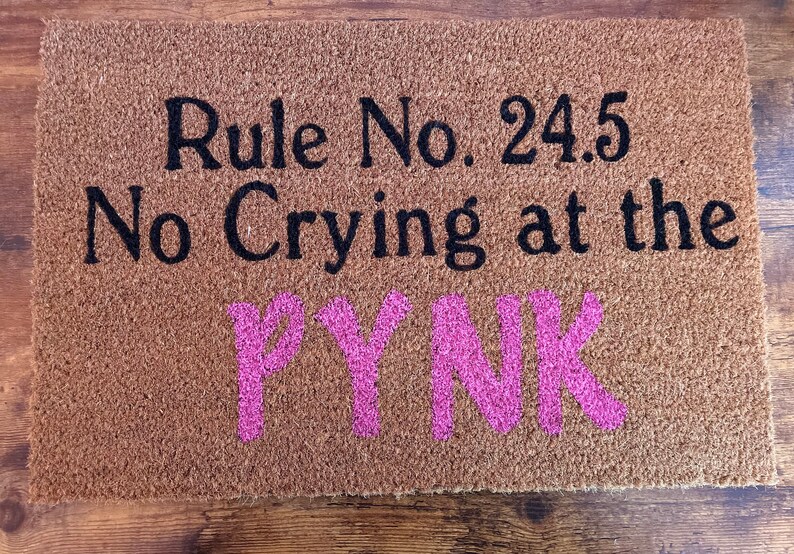 no crying at the pynk