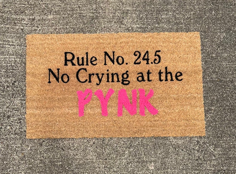 no crying at the pynk