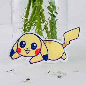 Pikachu legt sticker neer