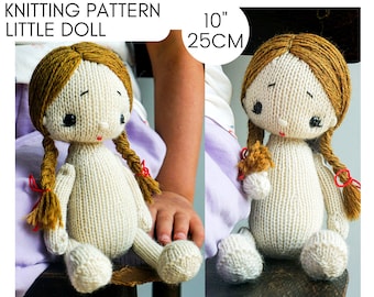 Poupée - Modèle au TRICOT PDF - 10''/25cm