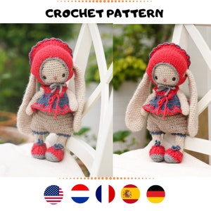 crochet patterns, cute toy clothes set, crochet pattern - clothes for small toys