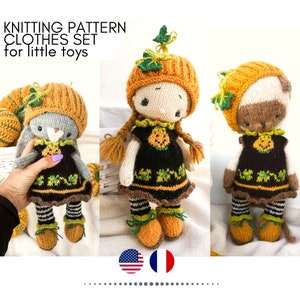Strickanleitungen - Halloween Baby Kleidungsset - niedliches Strickmuster