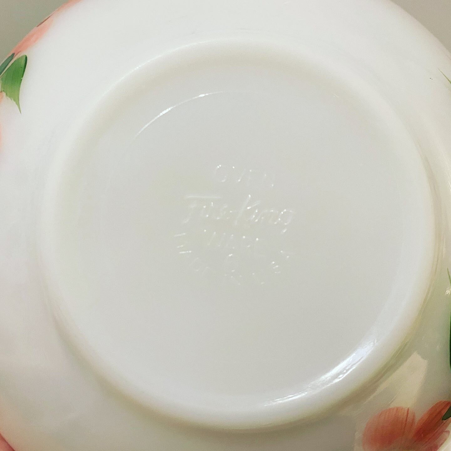 Anchor Hocking Fire King Hand Painted Bowl Etsy