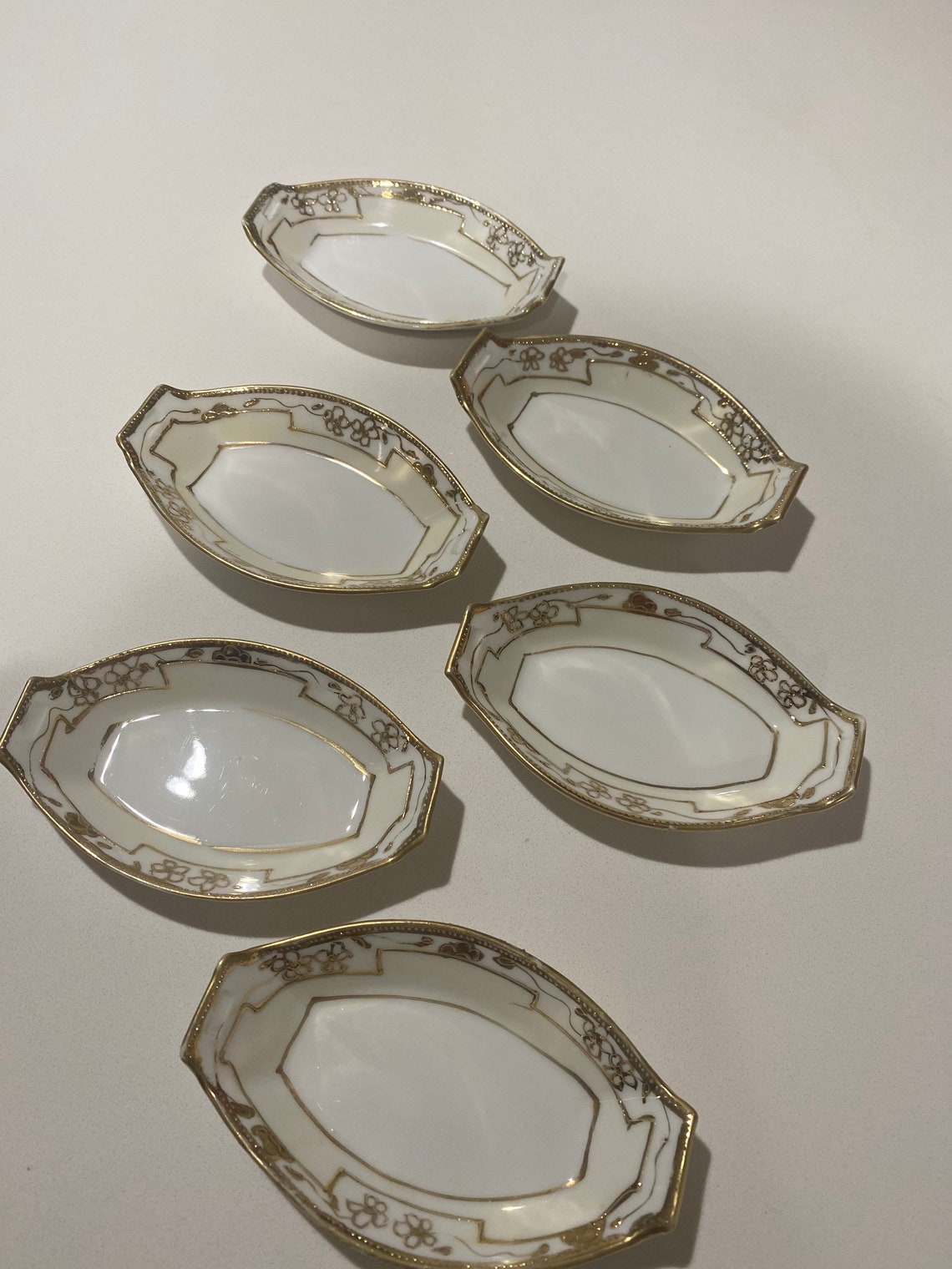 Antique Salt/Nut/Butter Pat Dishes Etsy