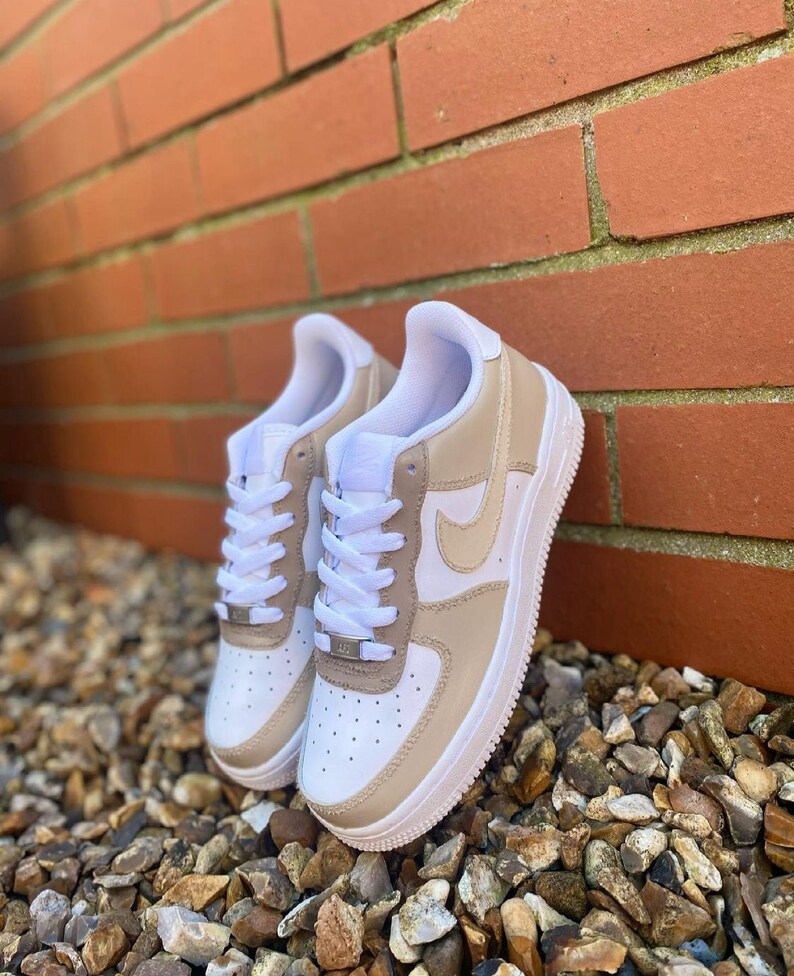NIKE Air Force 1 Custom beige shade | Etsy
