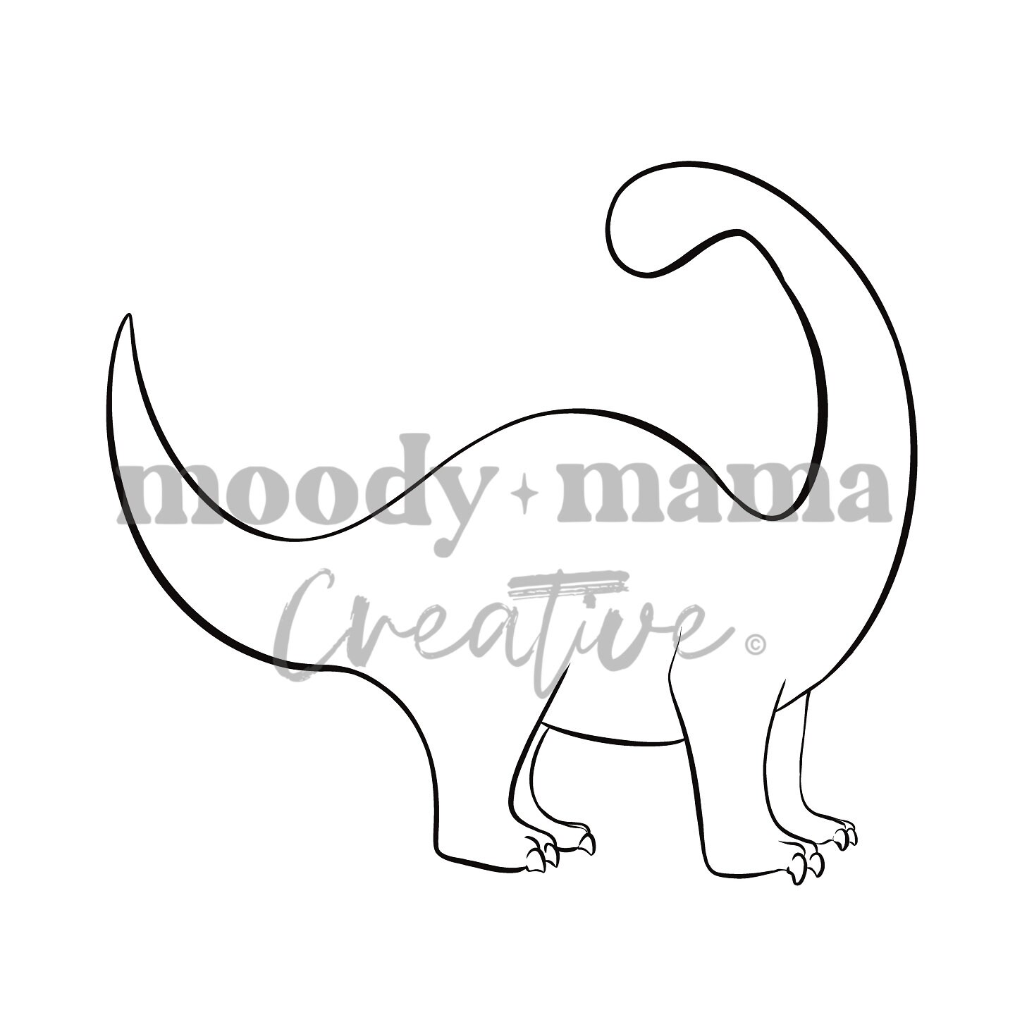Dinosaur Procreate Stamps Set, Dino Brushes for Procreate, Template for ...