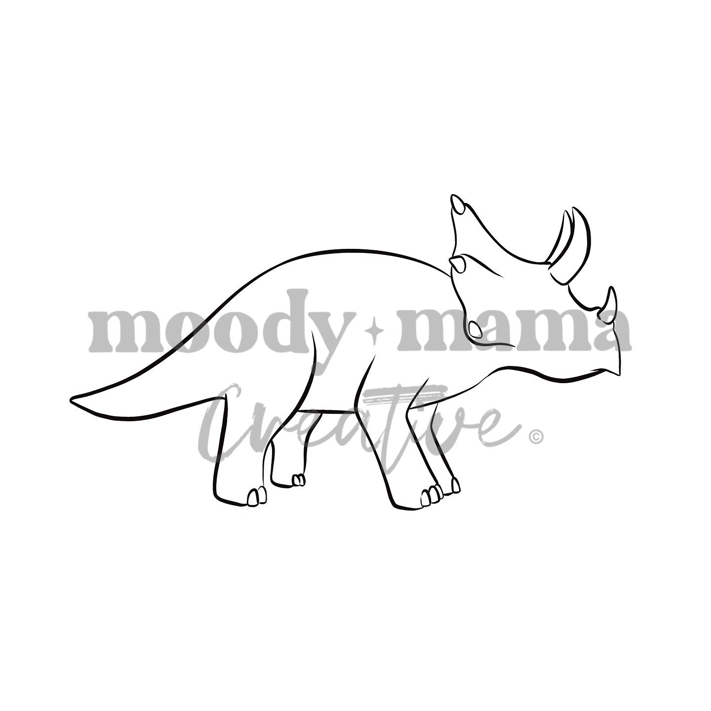 Dinosaur Procreate Stamps Set, Dino Brushes for Procreate, Template for ...