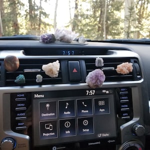 Crystal Car Vent Clips | Amethyst | Agate | Apophyllite | Druzy Quartz | Gemstones | Car Accessories