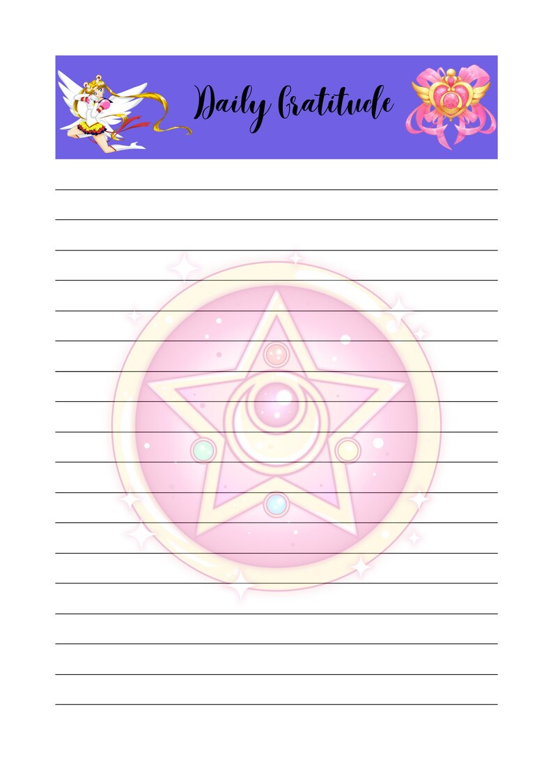 Sailor Moon Pdf Printable Planner Pack - Etsy
