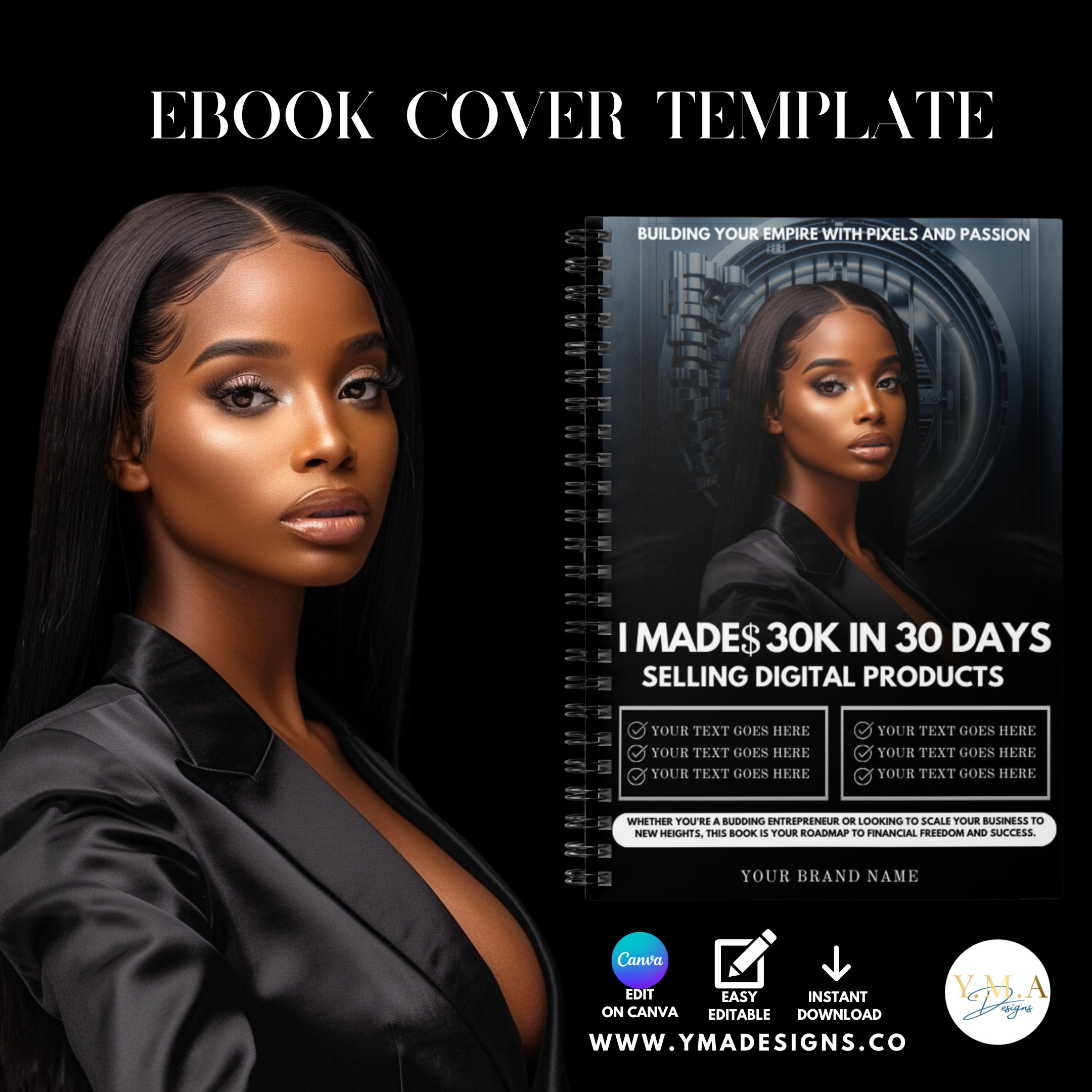 Digital Product Ebook Cover,diy Ebook Cover, DIY White Label, PLR Ebook