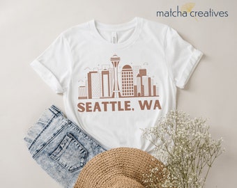 Seattle Skyline T-Shirt | Washington Souvenir Gift