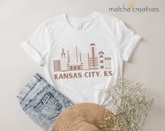 T-shirt Skyline van Kansas City | Chiefs Arrowhead uniseks T-shirt