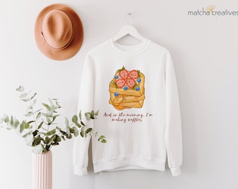 Esel Shrek Sweatshirt Waffeln | Am Morgen mache ich Waffeln | Shrek Lover Geschenk Disney DreamWorks Movie T-Shirt Outfit