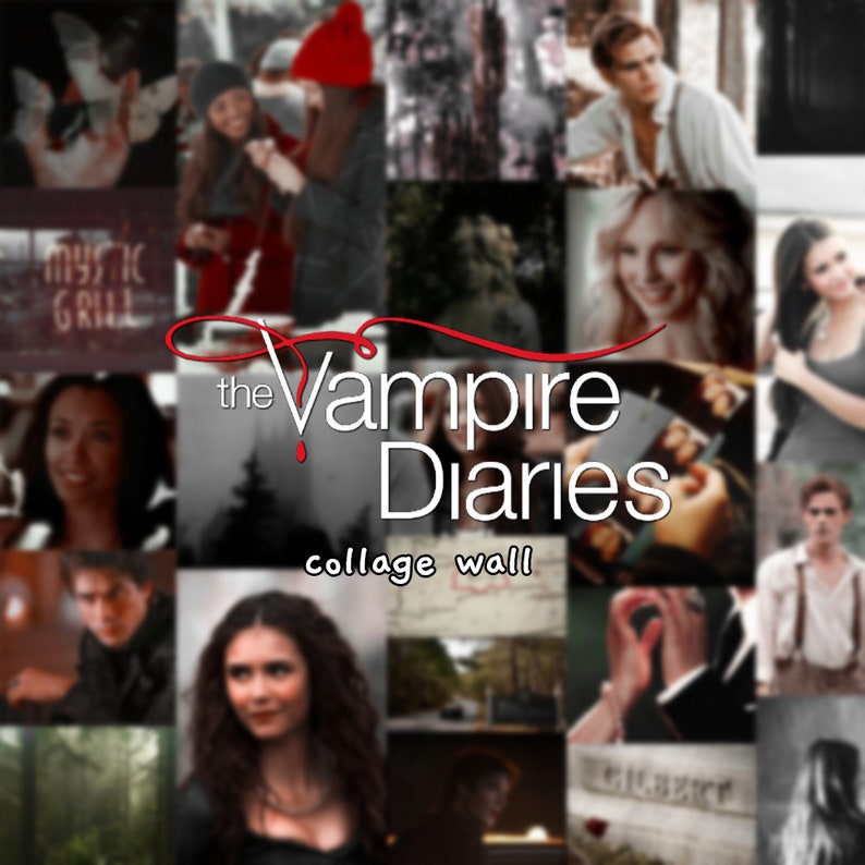 vampire diaries wall collage kit digital image 1