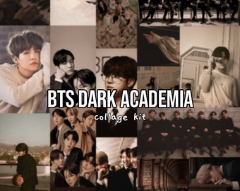 bts inspired dark academia wall collage kit [digital only]