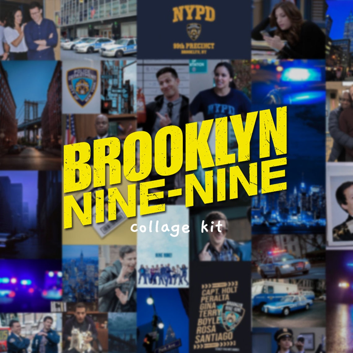 Brooklyn 99 Wall Collage Kit [digital Only] Etsy