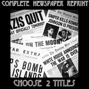 CHOOSE 2! - Complete Historical Newspaper Reprints