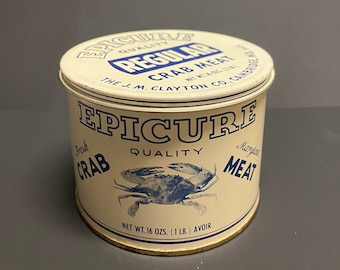 Epicure Maryland Crab Meat Tin with Lid