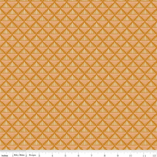 Clearance/Marked down | Maple fabric sold by the HALF YARD |By Gabrielle Neil for Riley Blake | Fall/autumn quilting fabric | C12475-GOLD