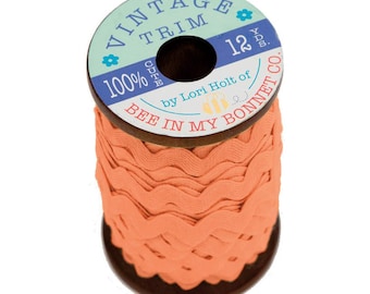 Pumpkin Vintage Trim Large Wooden Spool | Lori Holt of Bee in My Bonnet | STVT-14768