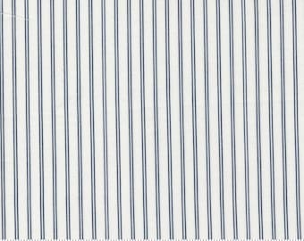 Nantucket Summer fabric | Priced by the half yard | Cream and navy stripe fabric | By Camille Roskelley for Moda | Item #55267 11