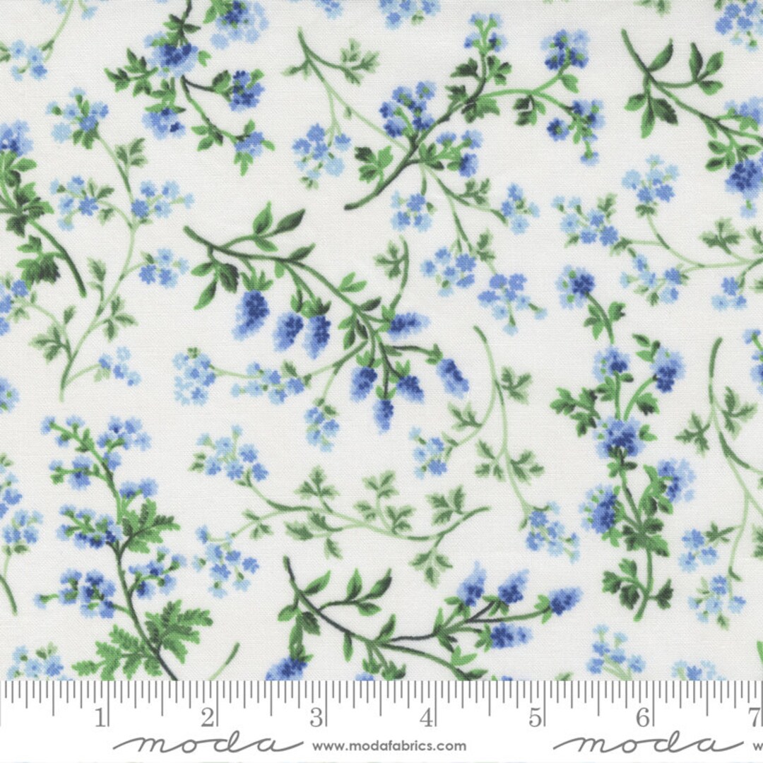 Summer Breeze 2023 Fabric Yardage Sold by the Half Yard Tossed Sprigs