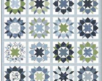 Swoon 16 quilt kit | Featuring Shoreline by Camille Roskelley for Moda Fabrics | 74" x 74"