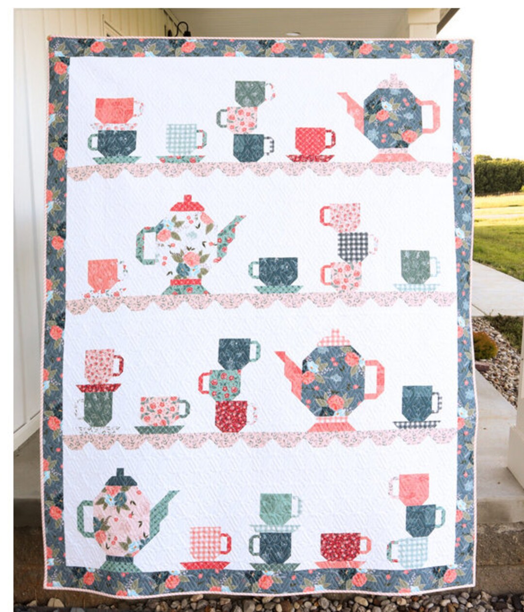 Tea Party Quilt Kit Afternoon Tea by Beverly Mccullough/flamingo Toes