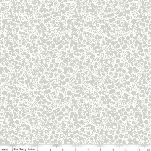 Liberty Fabrics A Festive Collection | A Woodland Christmas fabric yardage | Wiltshire Shadow Silver Sparkle | 04775755A