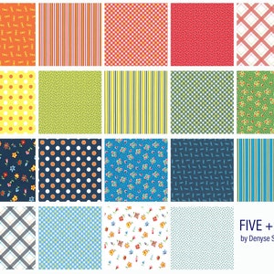 Five + Ten by Denyse Schmidt Full Collection Bundle | 19 pieces | Choose fat quarters or half yards | STORE CUT
