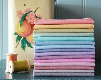 Tilda Chambray Fat Quarter Bundle, Original Collection, 15 pieces | Store cut
