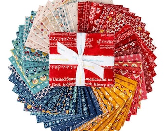 Riley Blake Americana Fat Quarter Bundle | 52 pieces | By Lori Holt of Bee in my Bonnet