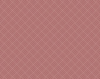 CLEARANCE SALE /Marked down | Wildwood Wander fabric sold by the half yard | Crosshatch | By Katherine Lenius for Riley Blake |C12435-ROSE