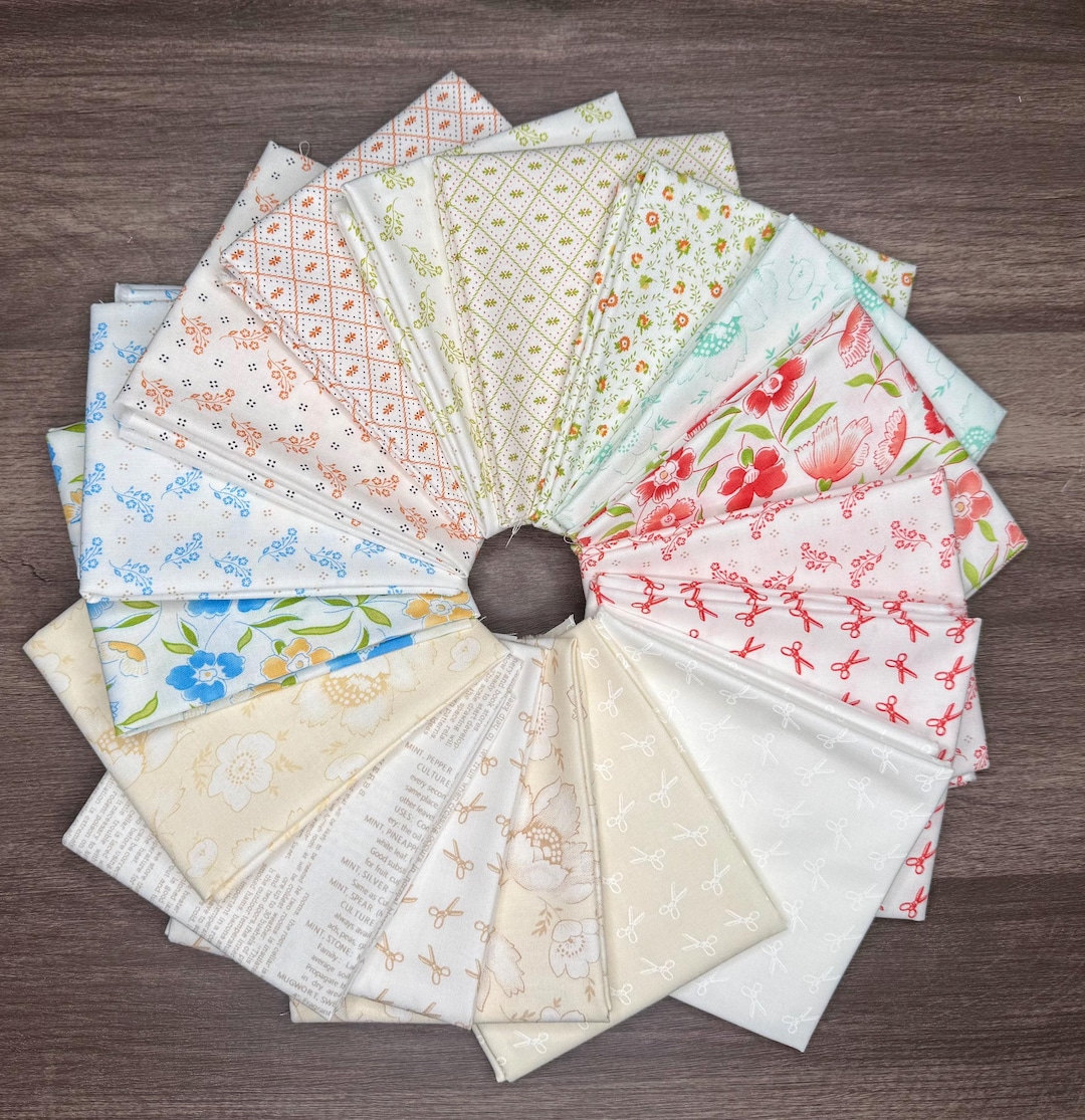 Linen Cupboard Fat Quarter Bundle | 17 Pieces | by Fig Tree and Co. for ...